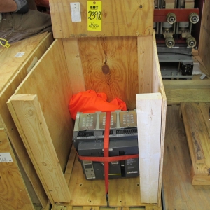 BREAKER, CIRCUIT TYPE, 1600 FRAME AMP RATING, MASTERPACT NW 16H1 KIND, 3 POLE, 480 VOLT RATING. MICROLOGIC TRIP UNIT 5.0A 1200A SENSOR PLUG, PART # NLI-NW16H1-SR (W-44) LOADING & HANDLING FEE $15-